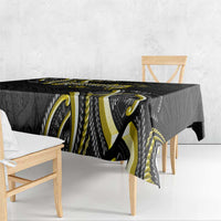Traditional Art Hawaiian Kakau Tattoos Tablecloth Yellow Color LT03 - Polynesian Pride