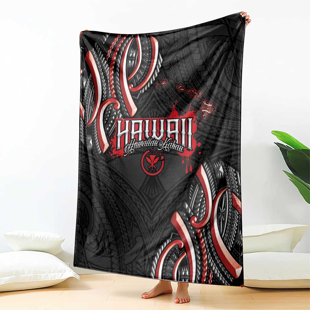 Traditional Art Hawaiian Kakau Tattoos Blanket Red Color LT03 - Polynesian Pride