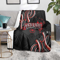 Traditional Art Hawaiian Kakau Tattoos Blanket Red Color LT03 - Polynesian Pride