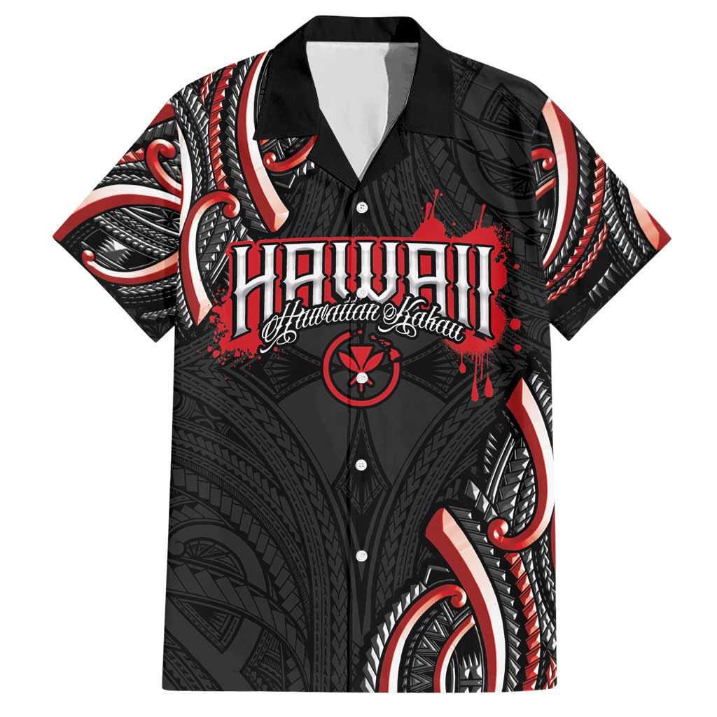 Traditional Art Hawaiian Kakau Tattoos Hawaiian Shirt Red Color LT03 Red - Polynesian Pride