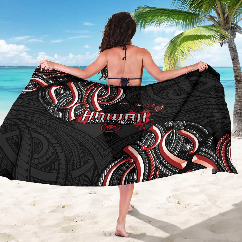 Traditional Art Hawaiian Kakau Tattoos Sarong Red Color LT03 - Polynesian Pride