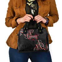 Traditional Art Hawaiian Kakau Tattoos Shoulder Handbag Red Color LT03 - Polynesian Pride