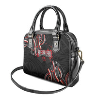 Traditional Art Hawaiian Kakau Tattoos Shoulder Handbag Red Color LT03 - Polynesian Pride