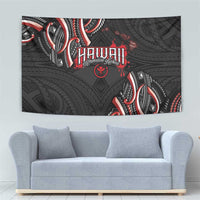 Traditional Art Hawaiian Kakau Tattoos Tapestry Red Color LT03 - Polynesian Pride