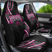 Traditional Art Hawaiian Kakau Tattoos Car Seat Cover Pink Color LT03 - Polynesian Pride