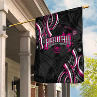 Traditional Art Hawaiian Kakau Tattoos Garden Flag Pink Color LT03 House Flag Pink - Polynesian Pride
