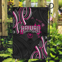 Traditional Art Hawaiian Kakau Tattoos Garden Flag Pink Color LT03 Garden Flag Pink - Polynesian Pride