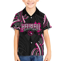 Traditional Art Hawaiian Kakau Tattoos Kid Hawaiian Shirt Pink Color LT03 Kid Pink - Polynesian Pride