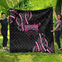 Traditional Art Hawaiian Kakau Tattoos Quilt Pink Color LT03 - Polynesian Pride