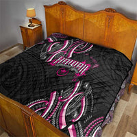 Traditional Art Hawaiian Kakau Tattoos Quilt Pink Color LT03 - Polynesian Pride
