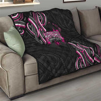Traditional Art Hawaiian Kakau Tattoos Quilt Pink Color LT03 - Polynesian Pride
