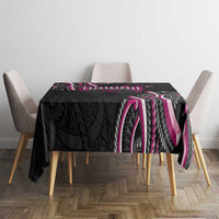 Traditional Art Hawaiian Kakau Tattoos Tablecloth Pink Color LT03 - Polynesian Pride