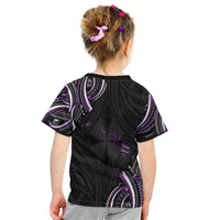 Traditional Art Hawaiian Kakau Tattoos Kid T Shirt Purple Color LT03 - Polynesian Pride