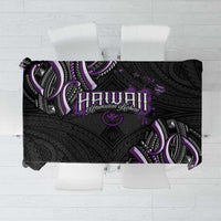 Traditional Art Hawaiian Kakau Tattoos Tablecloth Purple Color LT03 Purple - Polynesian Pride