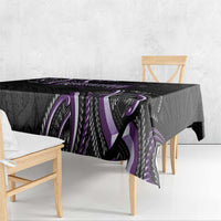 Traditional Art Hawaiian Kakau Tattoos Tablecloth Purple Color LT03 - Polynesian Pride
