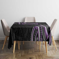 Traditional Art Hawaiian Kakau Tattoos Tablecloth Purple Color LT03 - Polynesian Pride