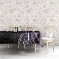 Traditional Art Hawaiian Kakau Tattoos Tablecloth Purple Color LT03 - Polynesian Pride