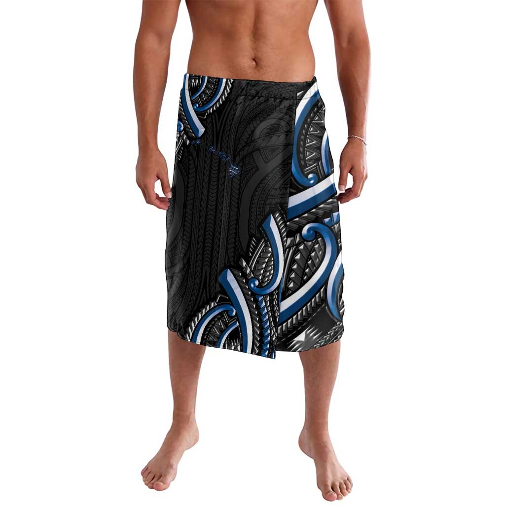 Traditional Art Hawaiian Kakau Tattoos Lavalava Blue Color LT03 Blue - Polynesian Pride