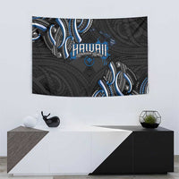 Traditional Art Hawaiian Kakau Tattoos Tapestry Blue Color LT03 - Polynesian Pride