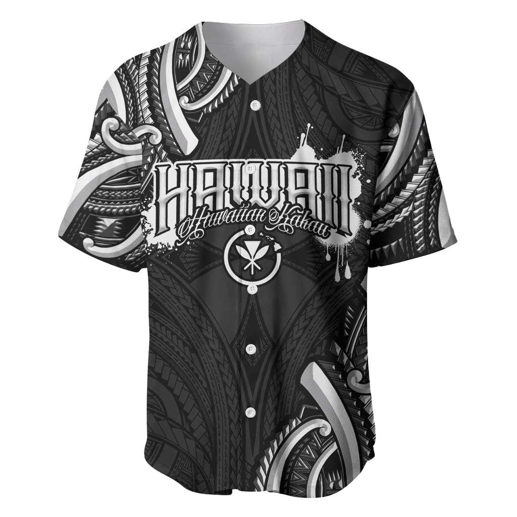 Traditional Art Hawaiian Kakau Tattoos Baseball Jersey White LT03 White - Polynesian Pride