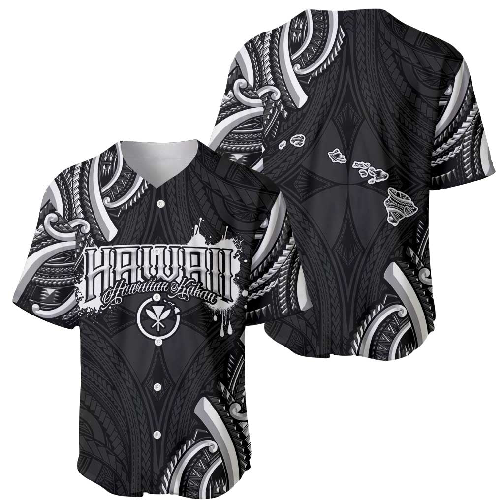 Traditional Art Hawaiian Kakau Tattoos Baseball Jersey White LT03 - Polynesian Pride