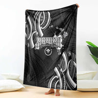 Traditional Art Hawaiian Kakau Tattoos Blanket White LT03 - Polynesian Pride
