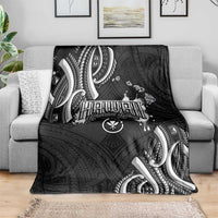 Traditional Art Hawaiian Kakau Tattoos Blanket White LT03 - Polynesian Pride