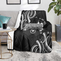 Traditional Art Hawaiian Kakau Tattoos Blanket White LT03 - Polynesian Pride