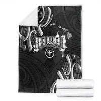 Traditional Art Hawaiian Kakau Tattoos Blanket White LT03 - Polynesian Pride