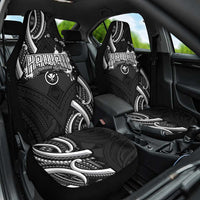 Traditional Art Hawaiian Kakau Tattoos Car Seat Cover White LT03 One Size White - Polynesian Pride