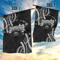 Traditional Art Hawaiian Kakau Tattoos Garden Flag White LT03 - Polynesian Pride