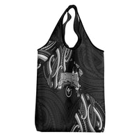 Traditional Art Hawaiian Kakau Tattoos Grocery Bag White LT03 - Polynesian Pride