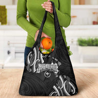 Traditional Art Hawaiian Kakau Tattoos Grocery Bag White LT03 - Polynesian Pride