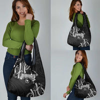 Traditional Art Hawaiian Kakau Tattoos Grocery Bag White LT03 - Polynesian Pride