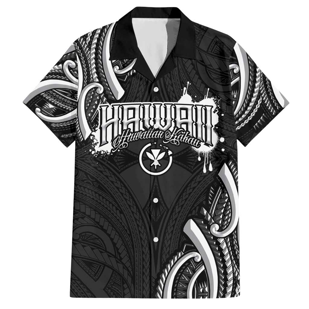 Traditional Art Hawaiian Kakau Tattoos Hawaiian Shirt White LT03 White - Polynesian Pride