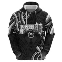 Traditional Art Hawaiian Kakau Tattoos Hoodie White LT03 - Polynesian Pride