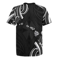 Traditional Art Hawaiian Kakau Tattoos Rugby Jersey White LT03 - Polynesian Pride