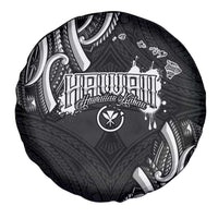 Traditional Art Hawaiian Kakau Tattoos Spare Tire Cover White LT03 - Polynesian Pride