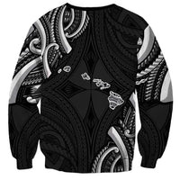 Traditional Art Hawaiian Kakau Tattoos Sweatshirt White LT03 - Polynesian Pride
