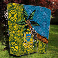 Tuvalu and Australia Together Quilt Tapa Pattern and Aboriginal mix Culture LT03 - Polynesian Pride
