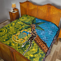 Tuvalu and Australia Together Quilt Tapa Pattern and Aboriginal mix Culture LT03 - Polynesian Pride