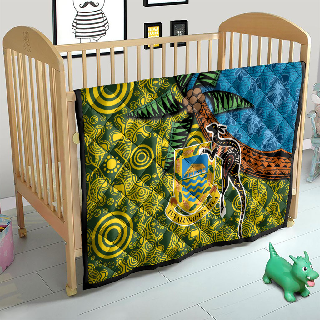 Tuvalu and Australia Together Quilt Tapa Pattern and Aboriginal mix Culture LT03 - Polynesian Pride