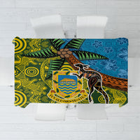 Tuvalu and Australia Together Tablecloth Tapa Pattern and Aboriginal mix Culture LT03 Multicolor - Polynesian Pride