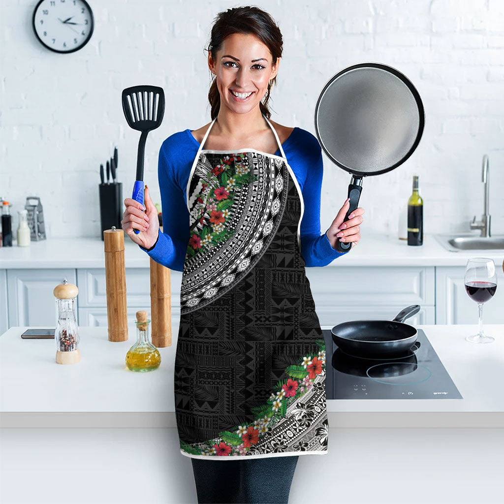 Fiji Hibiscus Apron Tapa Masi Motifs with Tropical Plants LT03 - Polynesian Pride