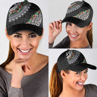 Fiji Hibiscus Classic Cap Tapa Masi Motifs with Tropical Plants LT03 - Polynesian Pride