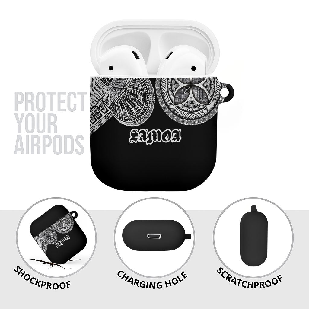 Samoa Traditional Tattoo AirPods Case Tribal Tatau Pattern LT03 - Polynesian Pride