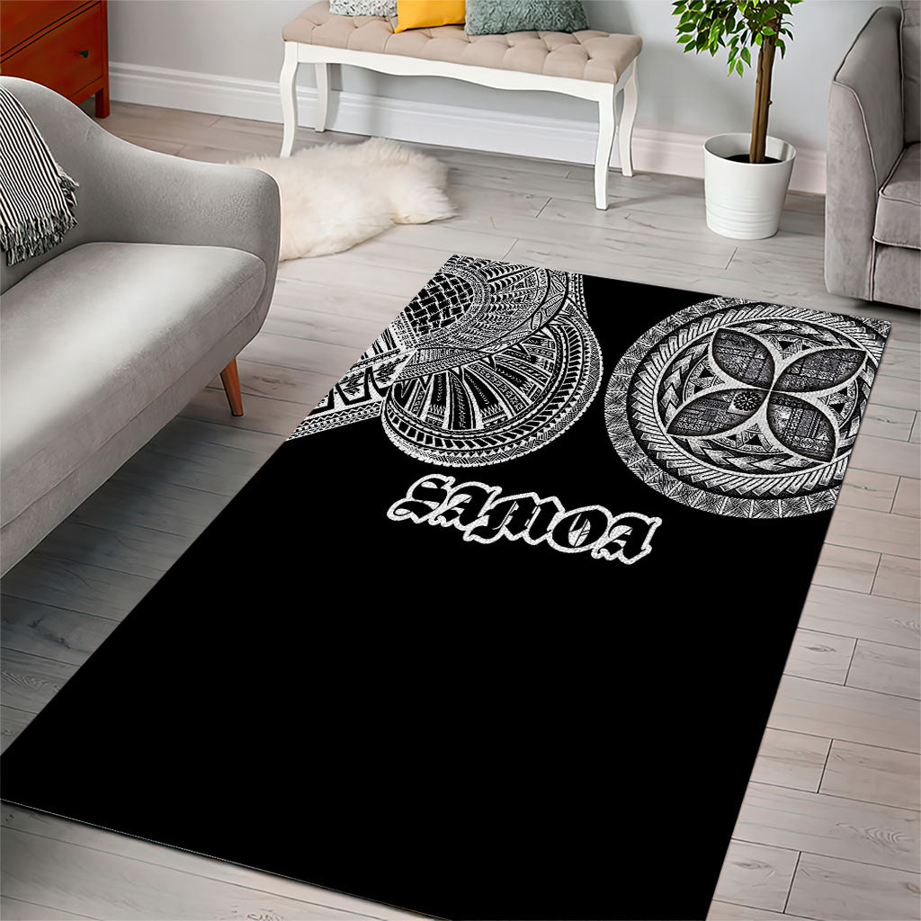 Samoa Traditional Tattoo Area Rug Tribal Tatau Pattern LT03 - Polynesian Pride