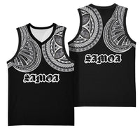 Samoa Traditional Tattoo Basketball Jersey Tribal Tatau Pattern LT03 - Polynesian Pride