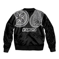 Samoa Traditional Tattoo Sleeve Zip Bomber Jacket Tribal Tatau Pattern LT03 - Polynesian Pride