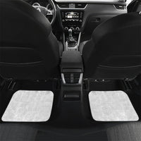 Samoa Lotu Tamaiti Car Mats Tribal Tatau with Siapo Pattern LT03 Set 2pcs - Back White - Polynesian Pride